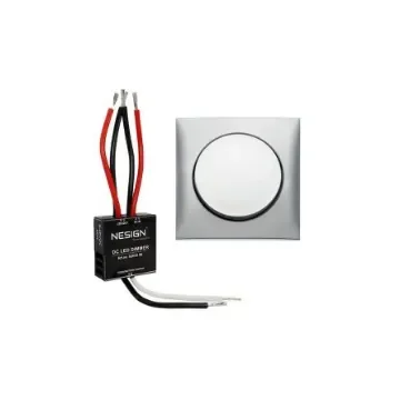 Berker 1 Gang Round Push Button Operator Dimmer Switch, 48V dc, 96W - 171436712528 D product image