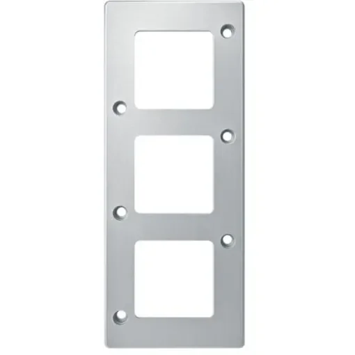 Schneider Electric Silver 3 Gang Light Switch Cover - MTN480360 product image