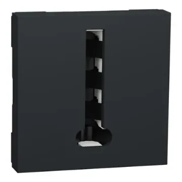Schneider Electric Black Telephone Socket 1-way - NU349654 product image