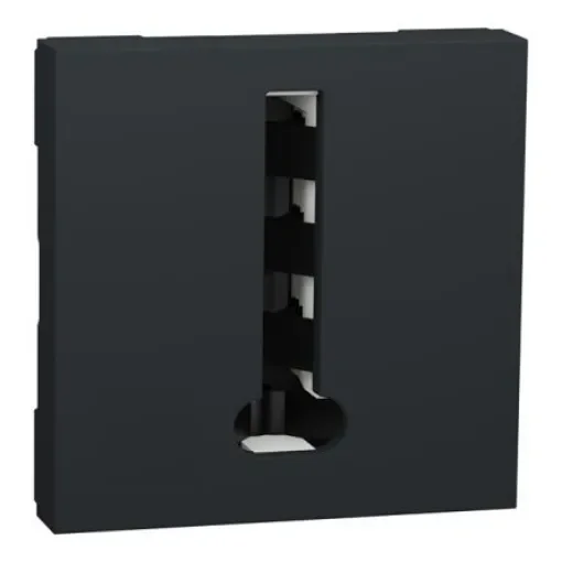 Schneider Electric Black Telephone Socket 1-way - NU349654 product image