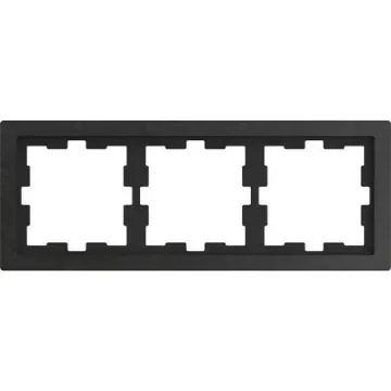 Schneider Electric Black 3 Gang Light Switch Cover - MTN4030-6547 product image