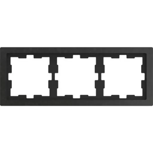 Schneider Electric Black 3 Gang Light Switch Cover - MTN4030-6547 product image