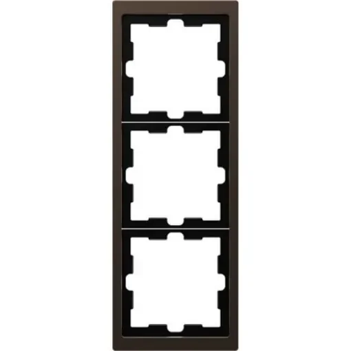 Schneider Electric Brown 3 Gang Light Switch Cover - MTN4030-6552 product image