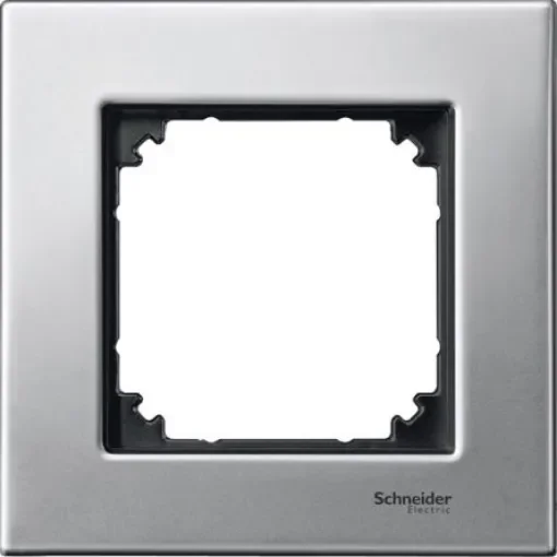Schneider Electric Silver 1 Gang Light Switch Cover - MTN403160 product image