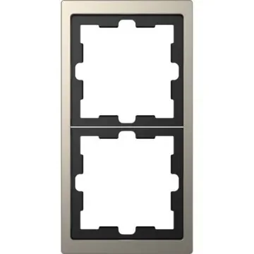 Schneider Electric Nickel 2 Gang Light Switch Cover - MTN4020-6550 product image