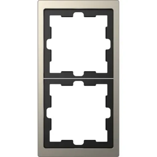 Schneider Electric Nickel 2 Gang Light Switch Cover - MTN4020-6550 product image