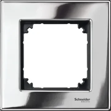 Schneider Electric Chrome 1 Gang Light Switch Cover - MTN403139 product image