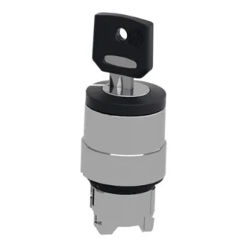 Schneider Electric ZB4 2-position Key Switch Head, 22mm Cutout - ZB4BG2F034 product image