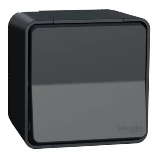 Schneider Electric Grey Push Button Light Switch, 1 Way, MUR - MUR35033 product image