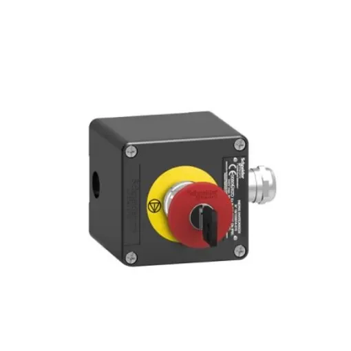 Schneider Electric XAWF Series Rotary Emergency Stop Push Button, 40mm Cutout, 1NC + 1NC, IP65 - XAWF188EX product image