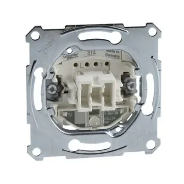 Schneider Electric Silver Push Button Light Switch, 2 Way, MTN - MTN3106-0000 product image