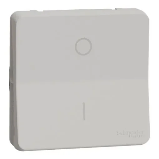 Schneider Electric White Push Button Light Switch, 1 Way, MUR - MUR39033 product image