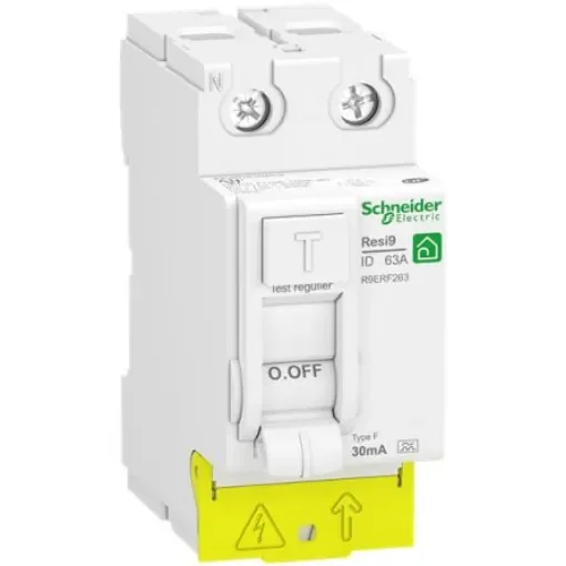 Schneider Electric 2 Pole Clip-In Switch Disconnector - 63A Maximum Current, IP20 - R9PRF263 product image