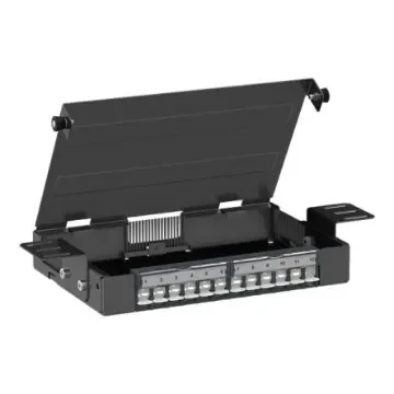 Schneider Electric VDIM Series Male Ethernet Connector, Cable, Cat5e, Cat6, Cat6a, STP, UTP Shield Straight 12 Port - VDIM61212B product image