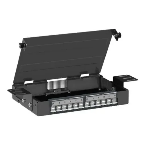 Schneider Electric VDIM Series Male Ethernet Connector, Cable, Cat5e, Cat6, Cat6a, STP, UTP Shield Straight 12 Port - VDIM61212B product image