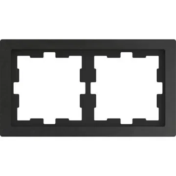 Schneider Electric Black 2 Gang Light Switch Cover - MTN4020-6547 product image