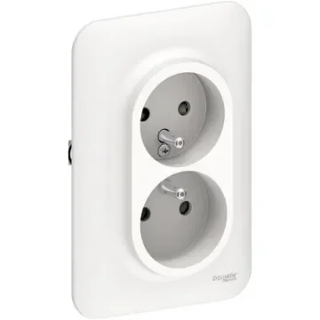 Schneider Electric S26 White Plug Socket, 2 Poles, 16A, French 2P - S261089 product image