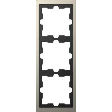 Schneider Electric Nickel 3 Gang Light Switch Cover - MTN4030-6550 product image