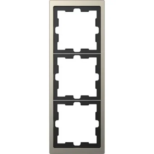 Schneider Electric Nickel 3 Gang Light Switch Cover - MTN4030-6550 product image