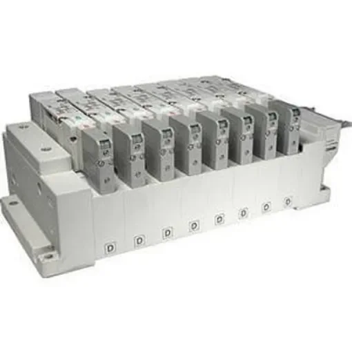 SMC SV2000 series 8 station One-Touch Fitting 6 mm D-Sub Manifold, SS5V2-10FD1-08B-C6 product image