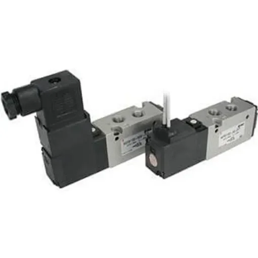 SMC 2 Position Double Pneumatic Solenoid Valve - Double Solenoid G 1/8 VFS1000 Series 24V dc - VFS1220-5D-01F-Q product image