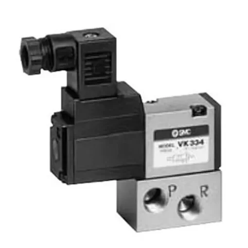 SMC Standard Pneumatic Solenoid Valve - Solenoid VK300 Series 24V dc - VK334-5D-Q product image