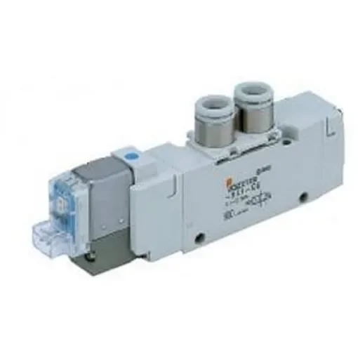 SMC 2 Position Single Pneumatic Solenoid Valve - Solenoid One-Touch Fitting 6 mm VQZ Series 24V dc - VQZ2120B-5YO1-C6-Q product image