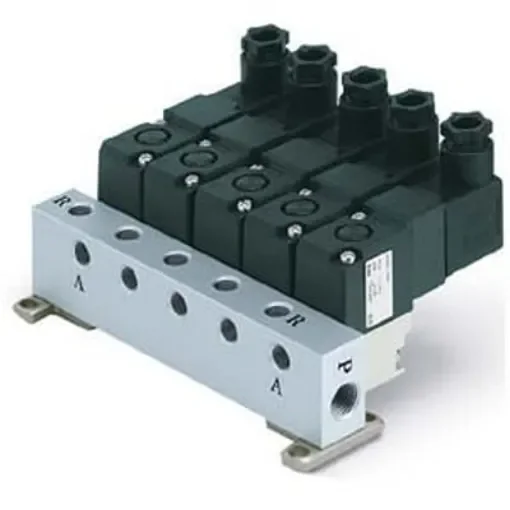 SMC 2 Position Single Solenoid Pneumatic Solenoid Valve - Solenoid G 1/8 VV307 Series - VV307-01-062-01-F product image