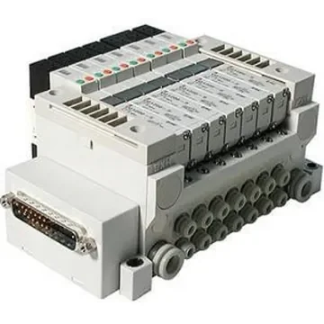 SMC VQ1000 series 2 station One-Touch Fitting 6 mm D-Sub Manifold, VV5Q11-02C6FU0-Q product image