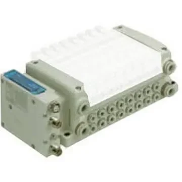 SMC VQC2000 series 12 station One-touch Fitting 8 mm Manifold Base, VV5QC21-12C8SD0 product image