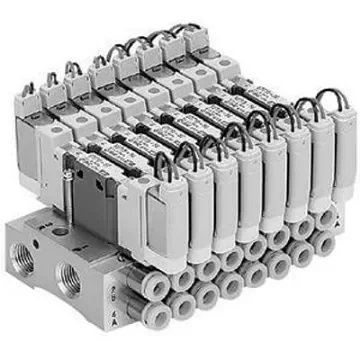 SMC S0700 series 5 station One-Touch Fitting 4 mm Manifold Base, SS0755-04C4FC - SS0755-05C4FC product image