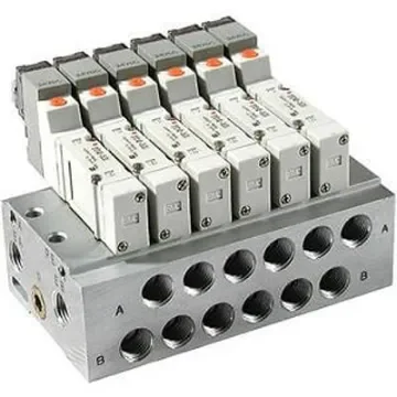 SMC SY3000 series 7 station Manifold Base, SS5Y3-20-07-00F-Q product image