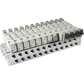 SMC SY7000 series 9 station Manifold Base, SS5Y7-20-09-00F-Q product image