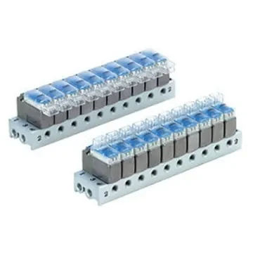 SMC VV100 series 7 station M5 x 0.8 Manifold Base, VV100-S41-07-M5 product image