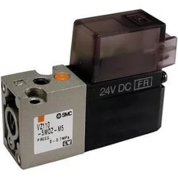 SMC 2 Position Single Solenoid Pneumatic Solenoid Valve - Solenoid M5 x 0.8 VZ1000 Series 24V dc - VZ110-5DO-M5-Q product image