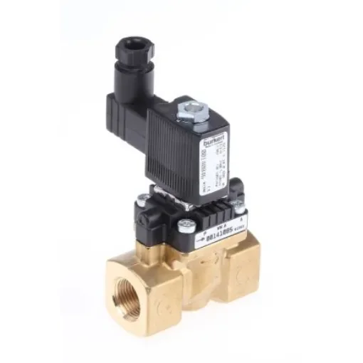 Burkert Solenoid Valve 140846, 2 port(s) , NC, 230 V ac, 3/8in product image