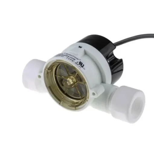 Gems Sensors RFO Series RotorFlow Electronic Flow Sensor for Liquid, 15 L/min Min, 75 L/min Max - 155481BSPP product image
