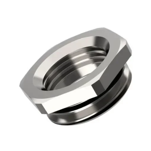 Lapp Cable Gland Adapter, M63 Exterior Thread, M50 Interior Thread, Nickel Plated Brass, SKINDICHT MR-M Series - 52101977LF product image