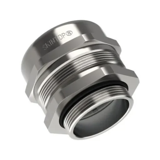 Lapp SKINTOP MS-SC-M Series Nickel Nickel Plated Brass Cable Gland, M63 x 1.5mm Thread, 35mm min., 45mm max., IP68, IP69 - 53112070LF product image