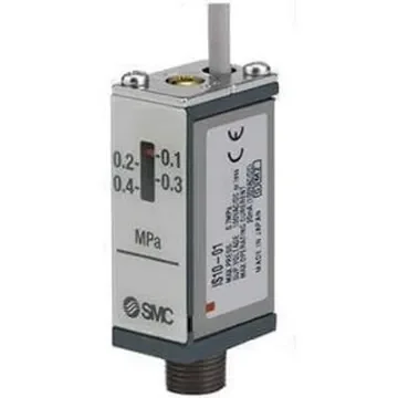 SMC Contact (Reed Switch) Pressure Switch, R 1/8 0.1MPa to 4 bar - IS10-01S product image