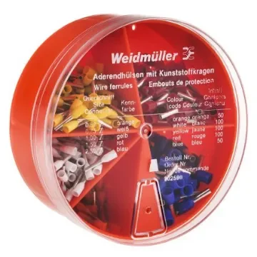 Weidmuller German Colour Coded Bootlace Ferrule Crimp terminal Kit - 9025900000 product image