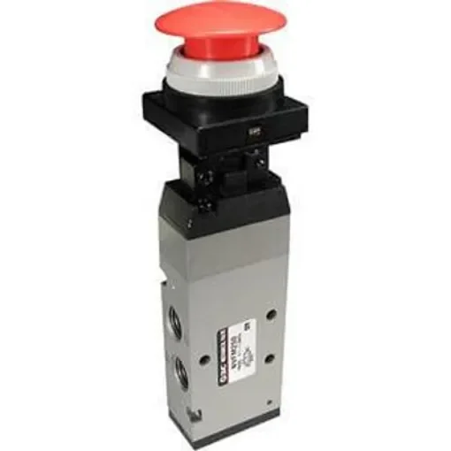 SMC Basic 5 Port Mechanical Valve Mechanical Valve EVFM200 Series, G 1/4, 1/4in, EVFM250-F02-00 product image