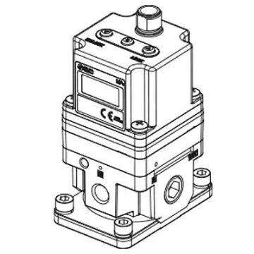 SMC Rc 1/4 Pneumatic Regulator - 0.005MPa to 0.9MPa, Rc 1/4 mm, 1MPa max. input, ITV2050-012N3-X26 product image