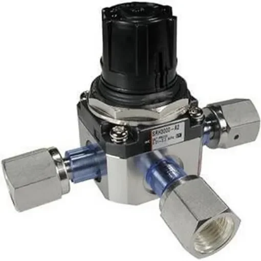 SMC Rc 1/4 Pneumatic Regulator - 0.05MPa to 0.7MPa, Rc 1/4, 1.5MPa max. input, SRH3110-02 product image