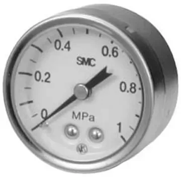 SMC R 1/4 Analogue Pressure Gauge 1mPa Panel 43mm Outside Diameter - G43-10-02-X3 product image
