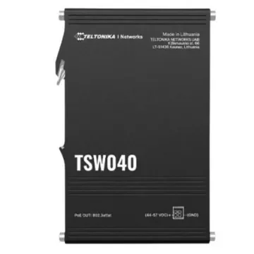Teltonika TSW, Unmanaged 8 Port Industrial Ethernet Switch With PoE - TSW040 product image