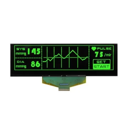 Midas 5.5in Green Passive matrix OLED Display 256 X 64pixels COT Multi Interface - MCOT256064CY-GM product image