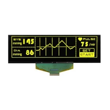 Midas 5.5in Yellow Passive matrix OLED Display 256 X 64pixels COT Parallel, SPI Interface - MCOT256064CY-YM product image
