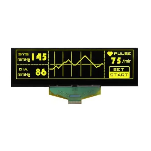 Midas 5.5in Yellow Passive matrix OLED Display 256 X 64pixels COT Parallel, SPI Interface - MCOT256064CY-YM product image