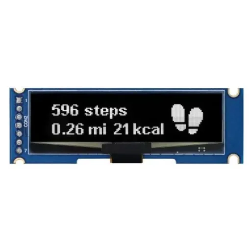 Midas 2in White Passive matrix OLED Display 128 X 32pixels COB SPI Interface - MDOB128032IV-WS product image